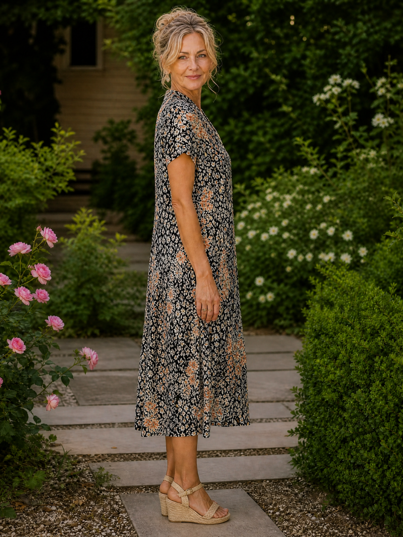 Geneviève - Robe midi fluide