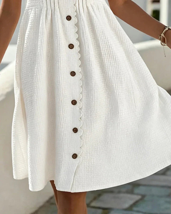 Emmara - Robe patchwork à manches bouffantes haut de gamme