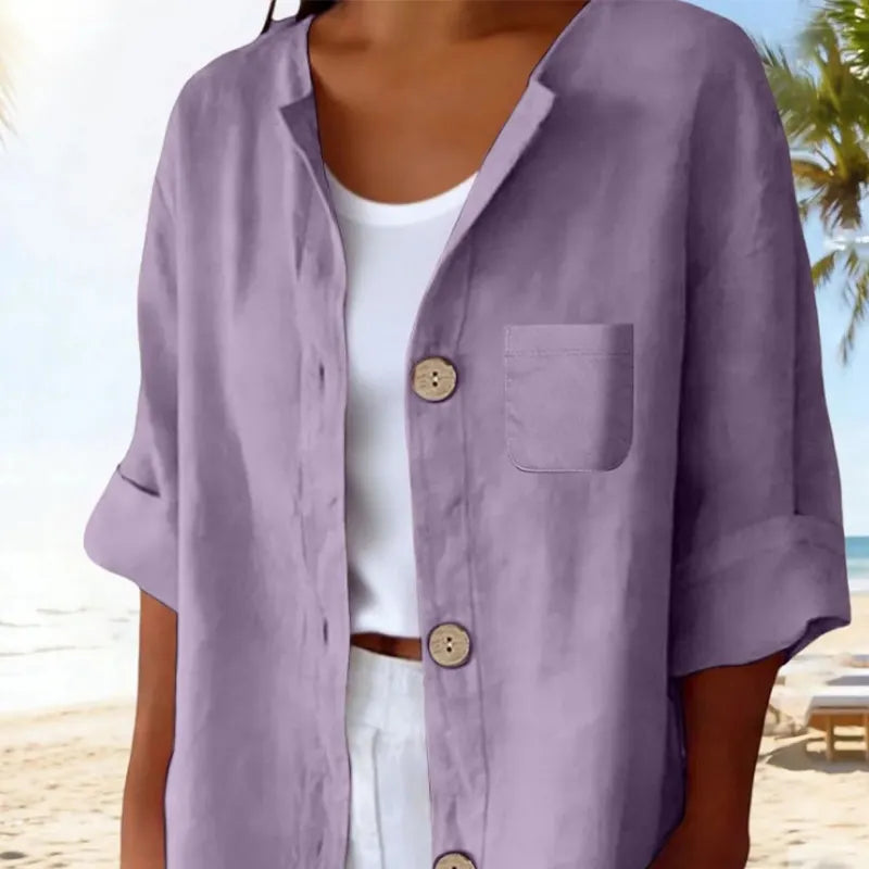Azelia - Chemise d'été à coupe ample au toucher doux