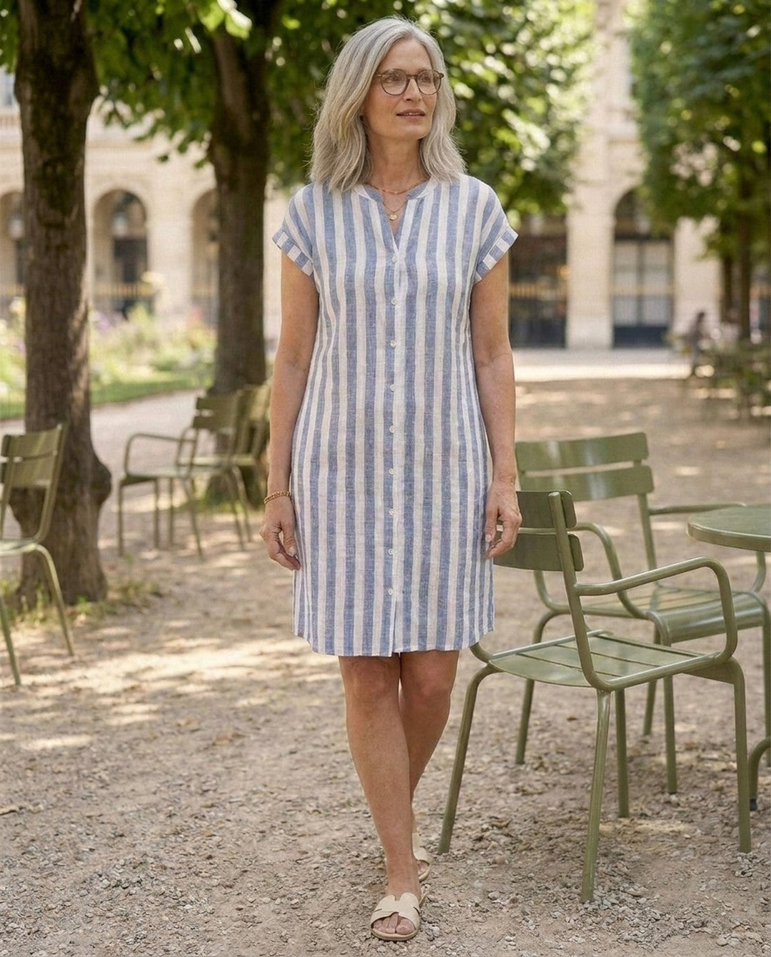 Camelia - Robe-chemise fluide