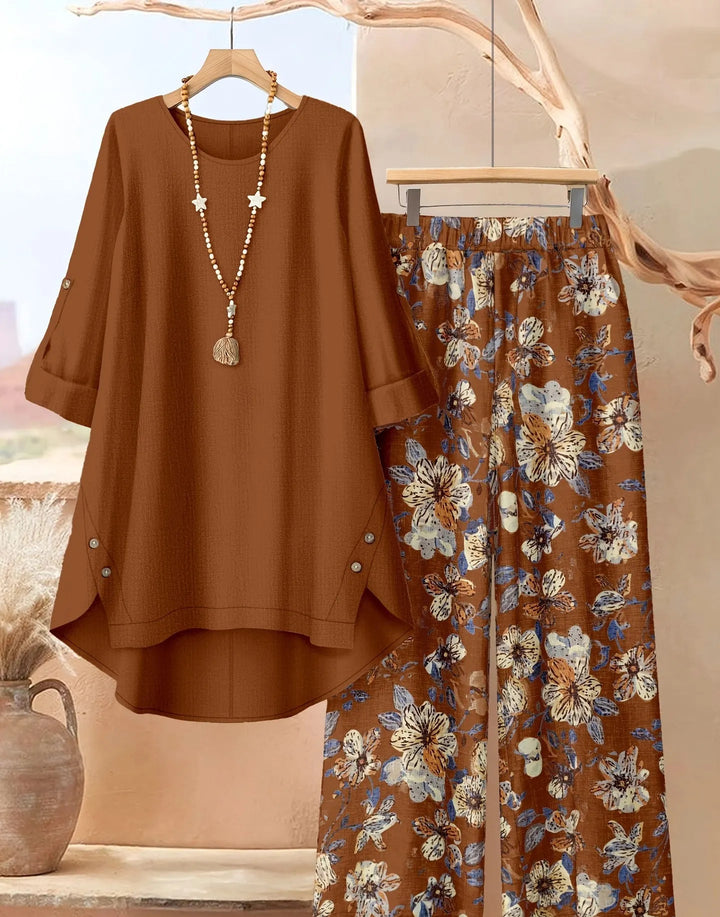 Rosette - Ensemble tunique superposée et aérienne & pantalon ample