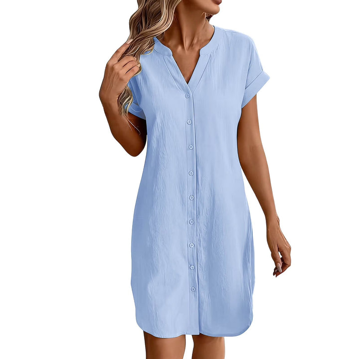 Ainslea - Robe-chemise mini texturée