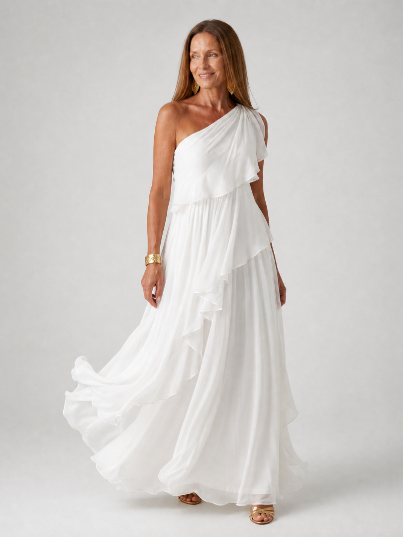 Katriana - Robe longue à volants au toucher doux