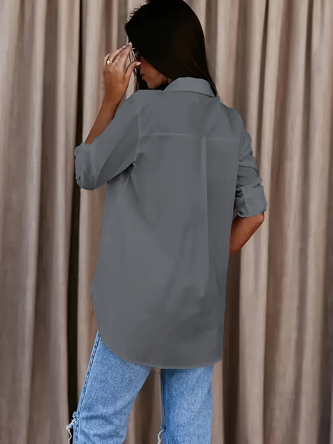 Saskia - Chemise col à revers au toucher doux