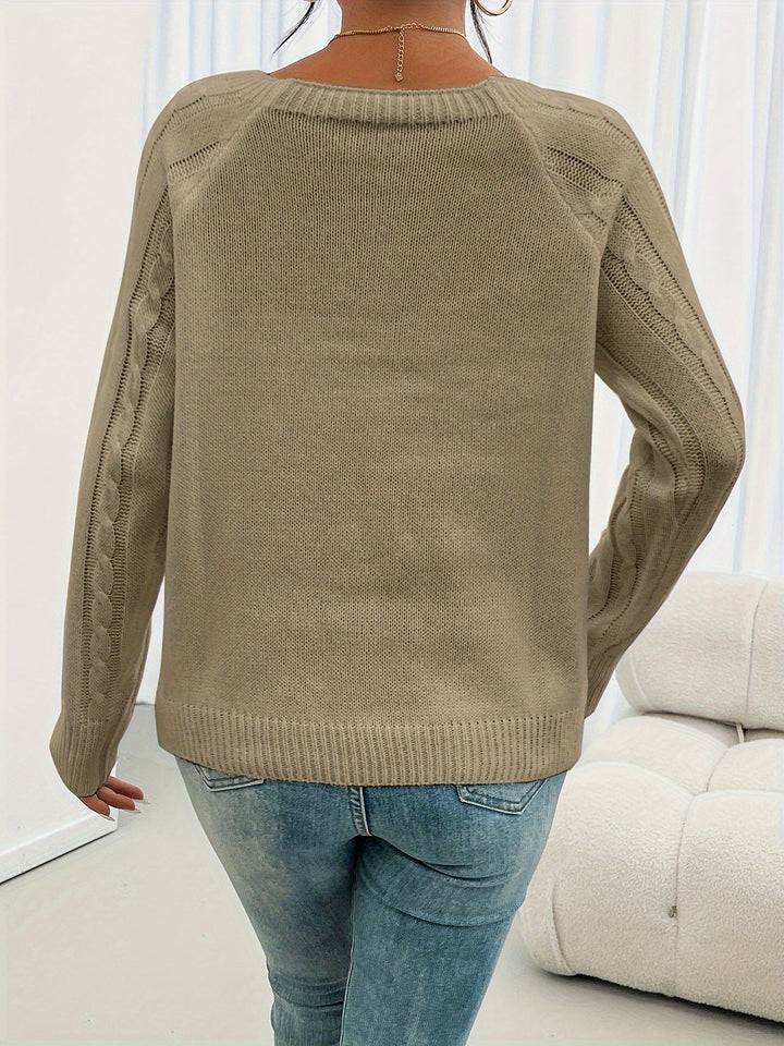 Rosabelle - Pull texturé à boutons