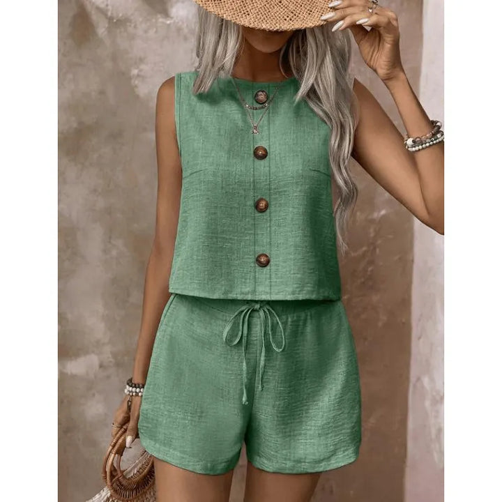 Abilene - Ensemble débardeur texturé et short