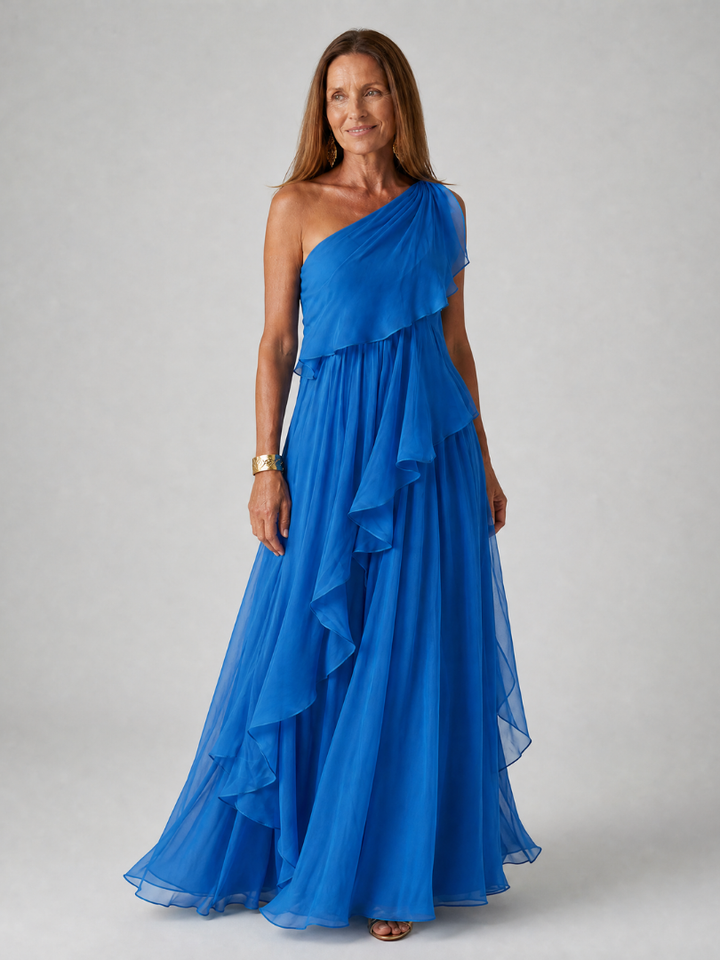 Katriana - Robe longue à volants au toucher doux