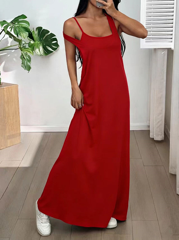 Evania - Ensemble 2 pièces robe longue à effet superposé
