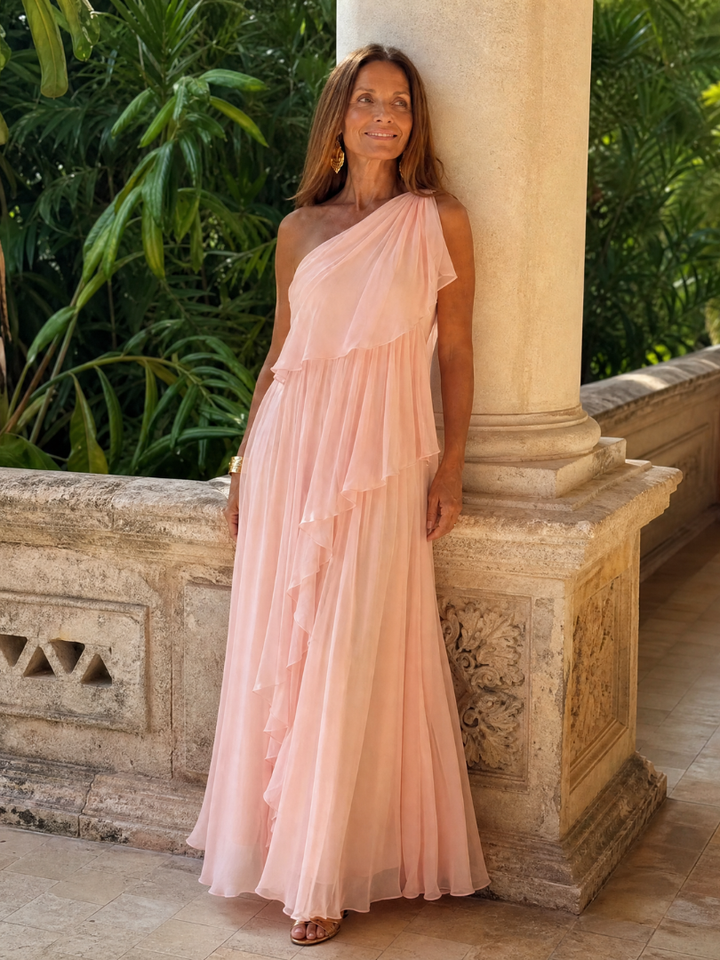 Katriana - Robe longue à volants au toucher doux