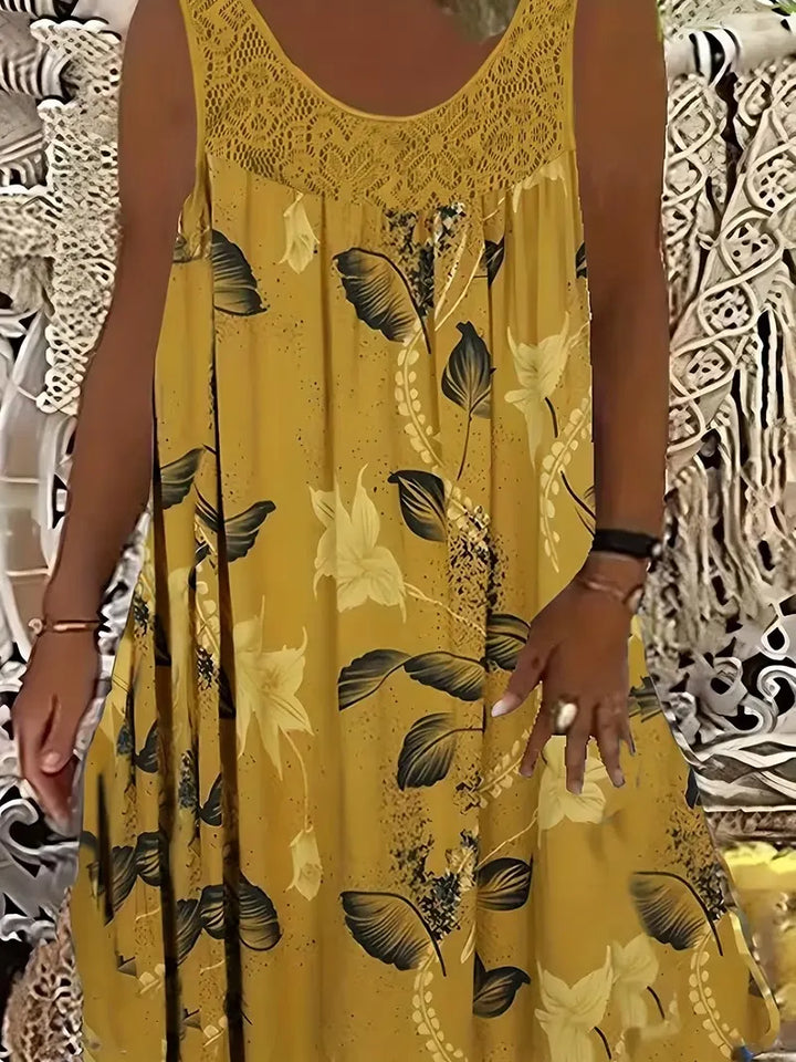 Ariadne - Robe tunique à imprimé floral élégant