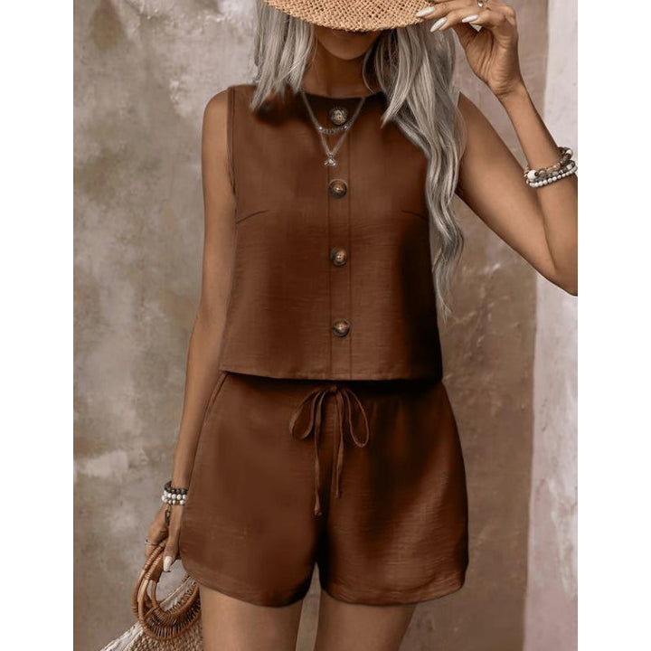 Abilene - Ensemble débardeur texturé et short
