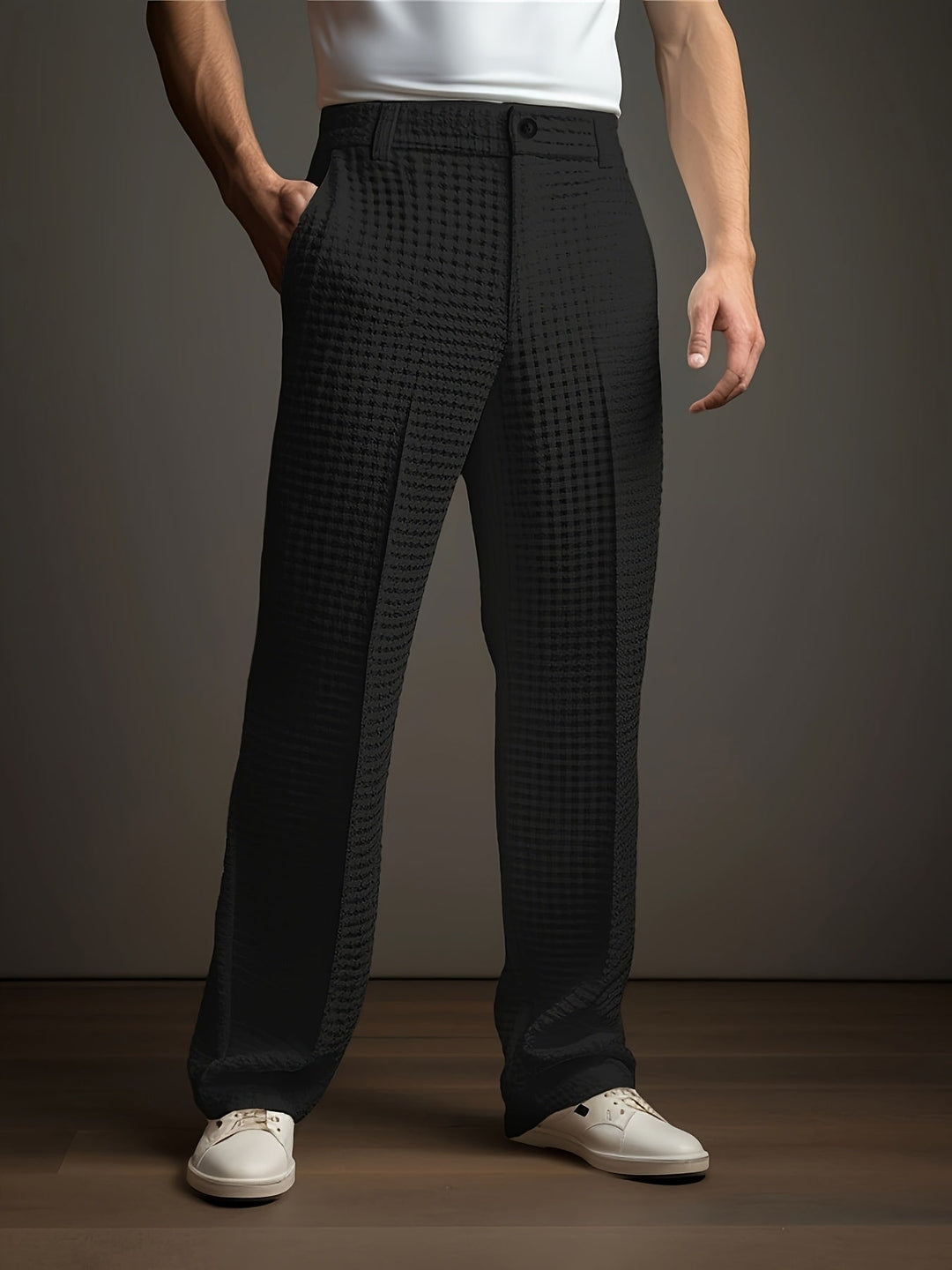 Dartmoor - Pantalon droit texturé