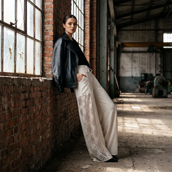 Carlotta - pantalon léger en dentelle