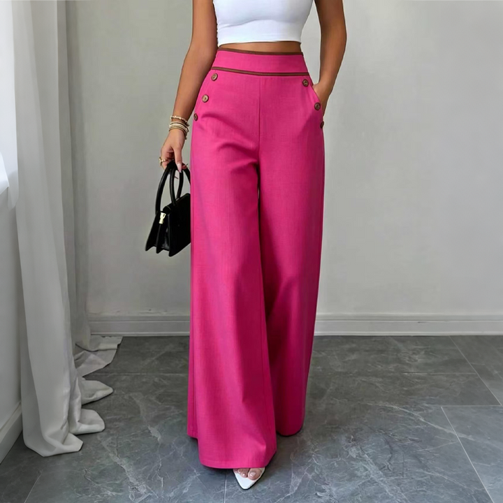 Oriessa - Pantalon marin taille haute