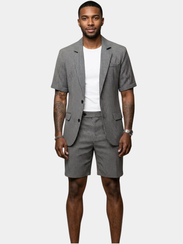 Rufus - Tailleur-short à carreaux sur mesure