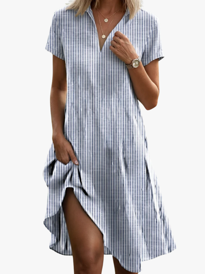 Leorine - Robe midi fleurie au toucher doux