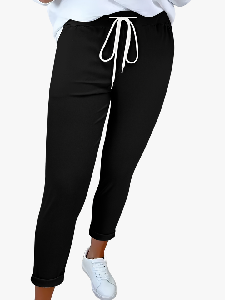 Tansy - Pantalon ajusté à taille coulissée