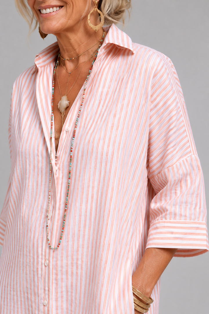 Rosabella - Robe midi ceinturée infroissable
