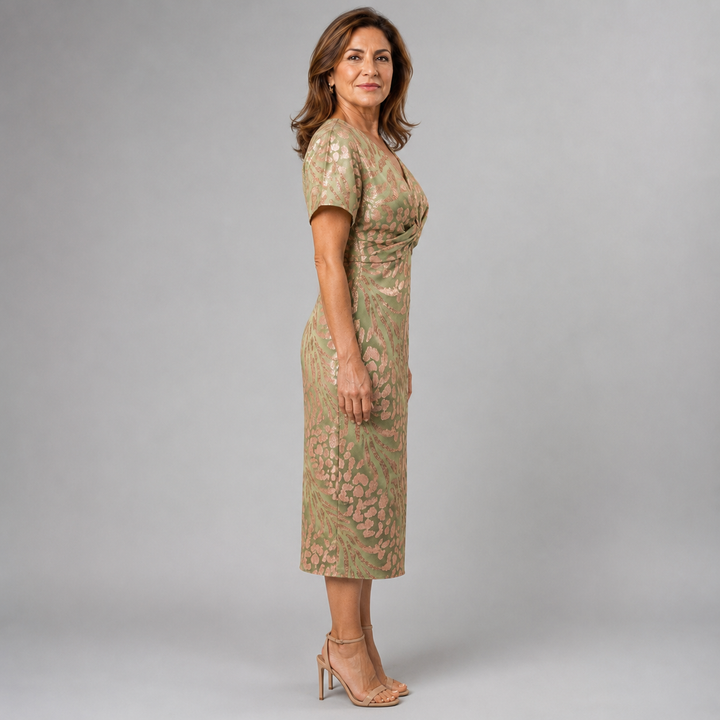 Bellisse - Robe midi texturée