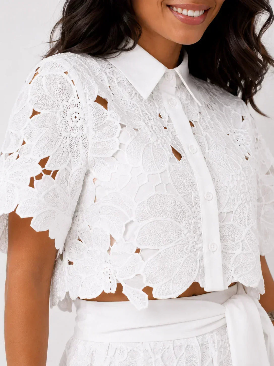 Avalina - Ensemble blouse et pantalon au toucher doux