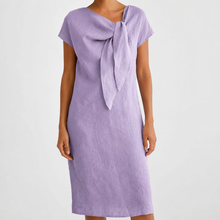 Elissara - Robe aérienne à col lavallière