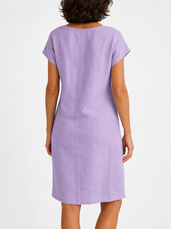 Elissara - Robe aérienne à col lavallière