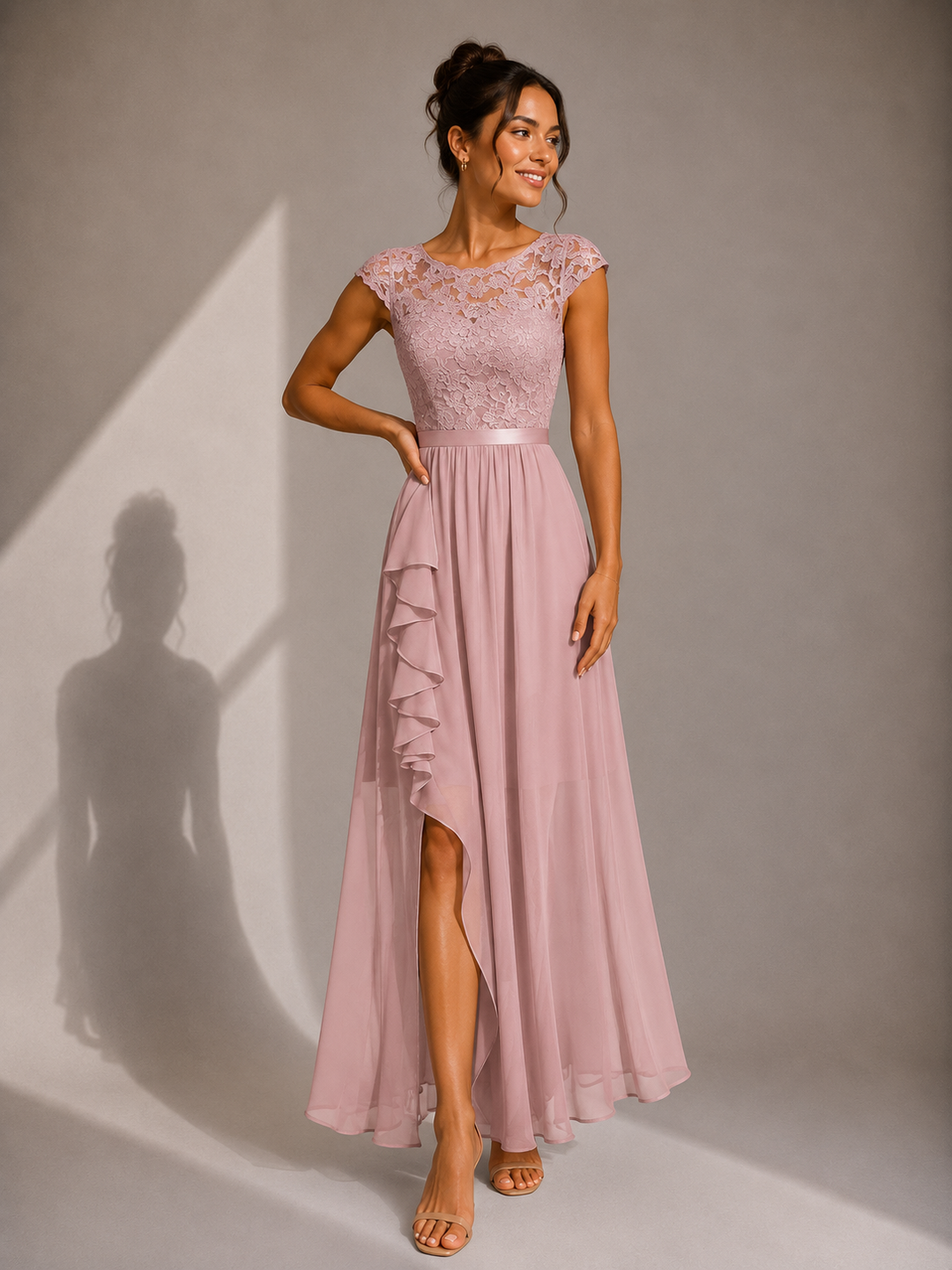 Ainsley - Robe de soirée brodée