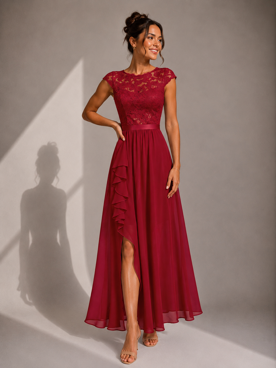 Ainsley - Robe de soirée brodée