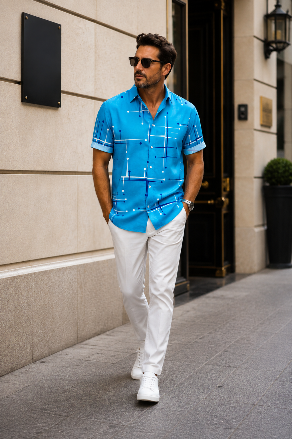Norbridge - Chemise de plage pour homme au toucher doux