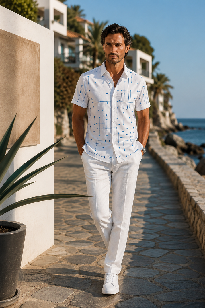 Norbridge - Chemise de plage pour homme au toucher doux