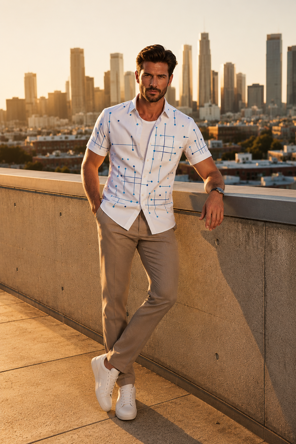 Norbridge - Chemise de plage pour homme au toucher doux