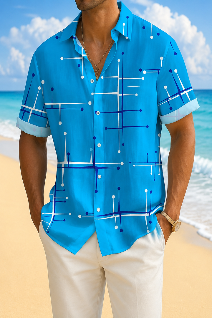 Norbridge - Chemise de plage pour homme au toucher doux