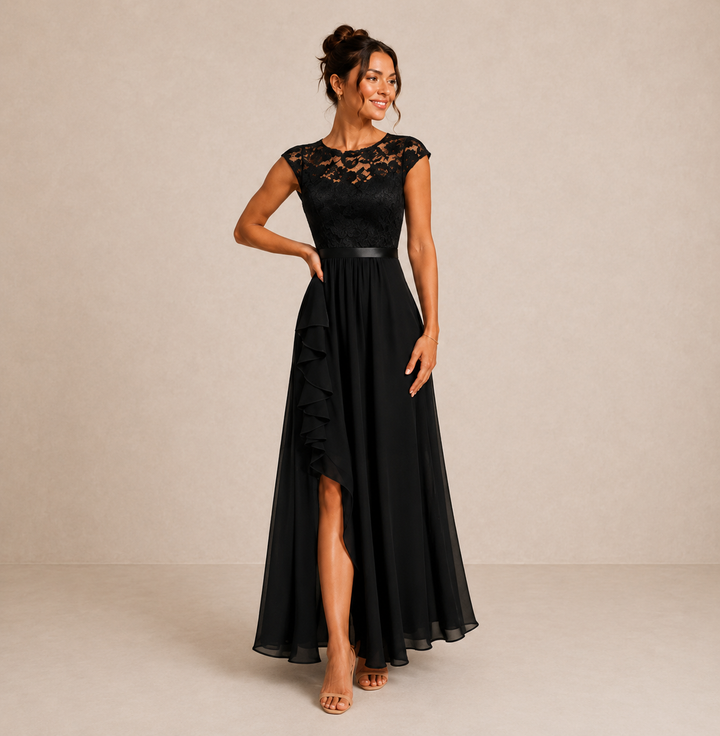 Ainsley - Robe de soirée brodée