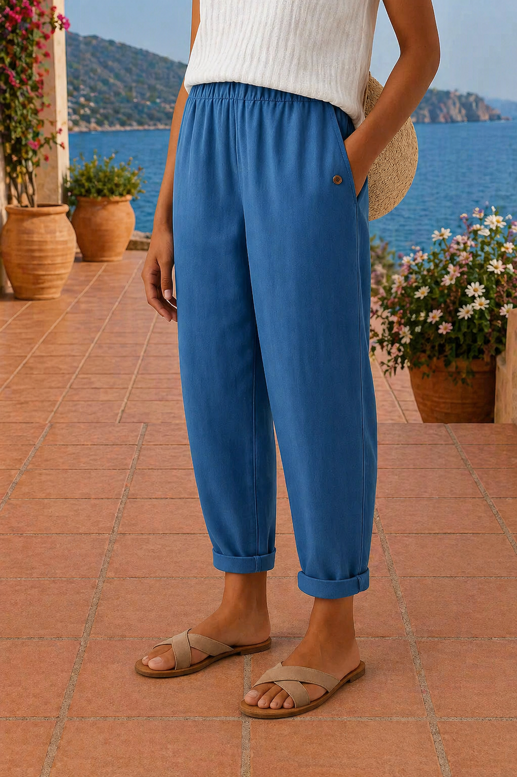 Desirae - pantalon en lin aéré
