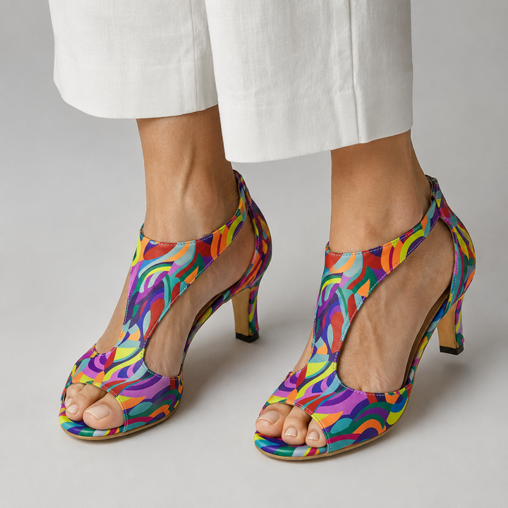 Corabelle - Sandales à talons à bride en T élégantes