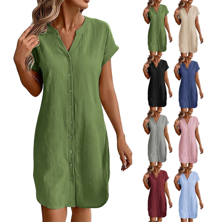 Ainslea - Robe-chemise mini texturée