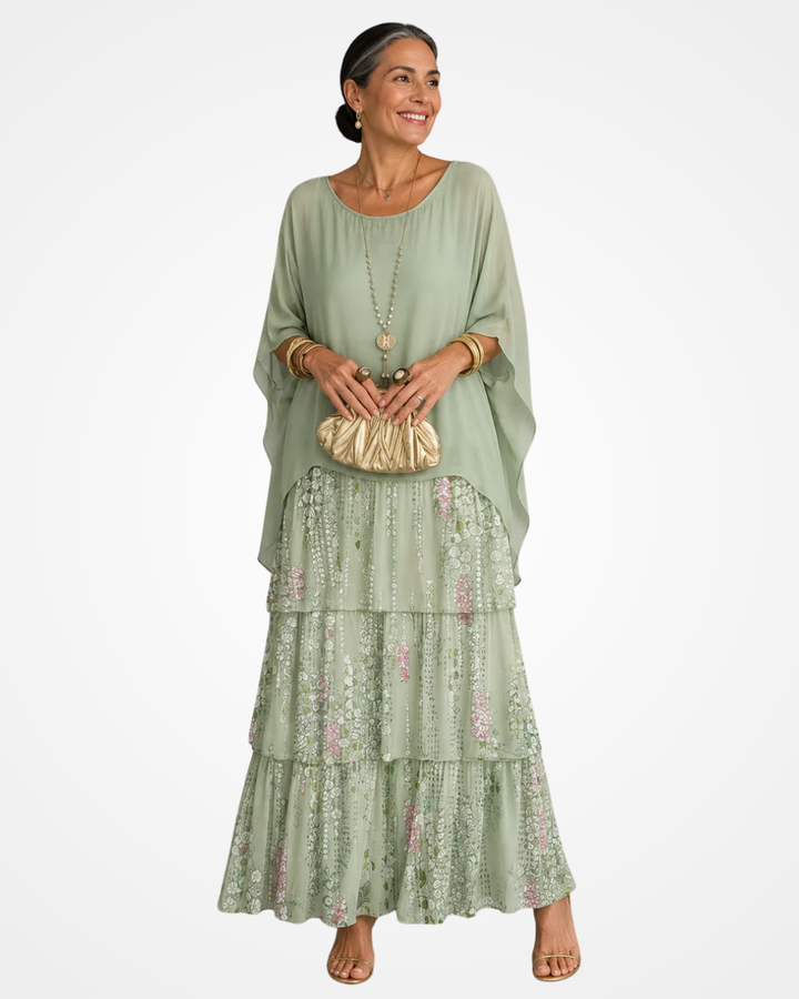 Sylvia - Robe longue fluide au toucher doux