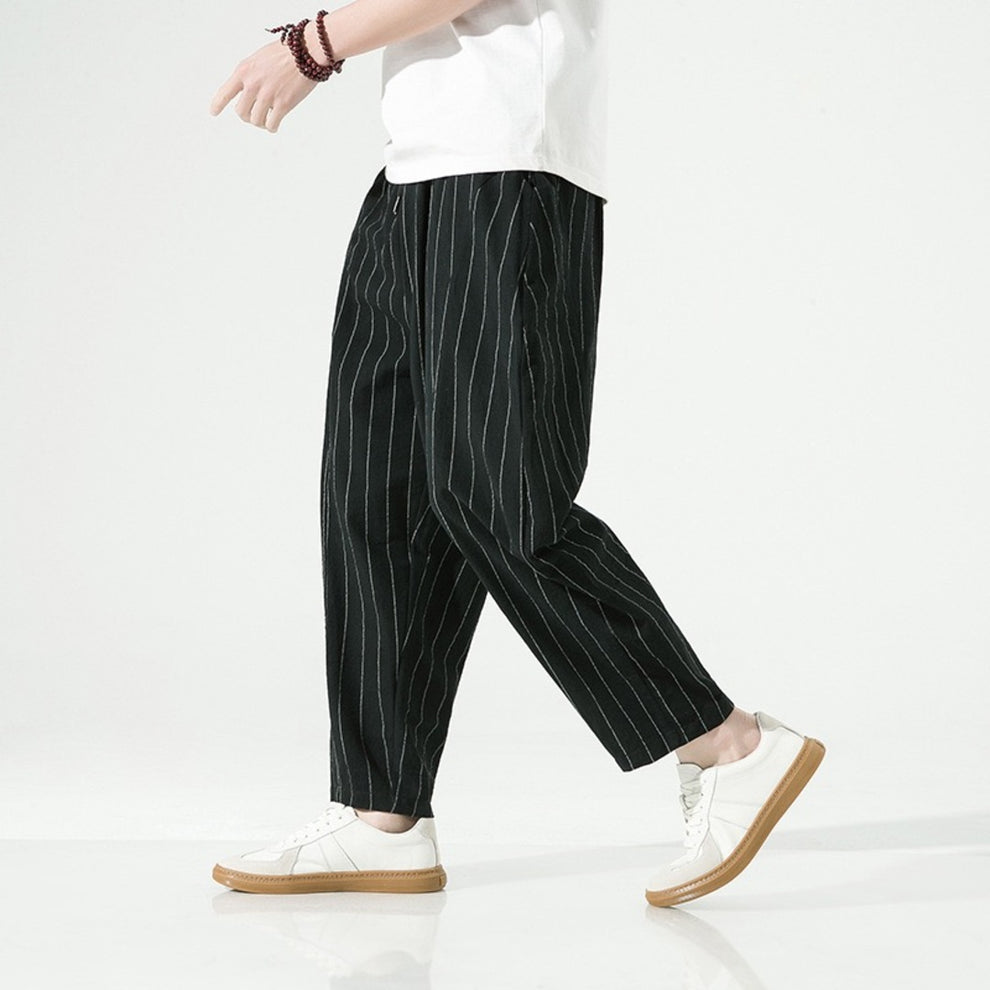 Brodie - Pantalon rayé coupe décontractée