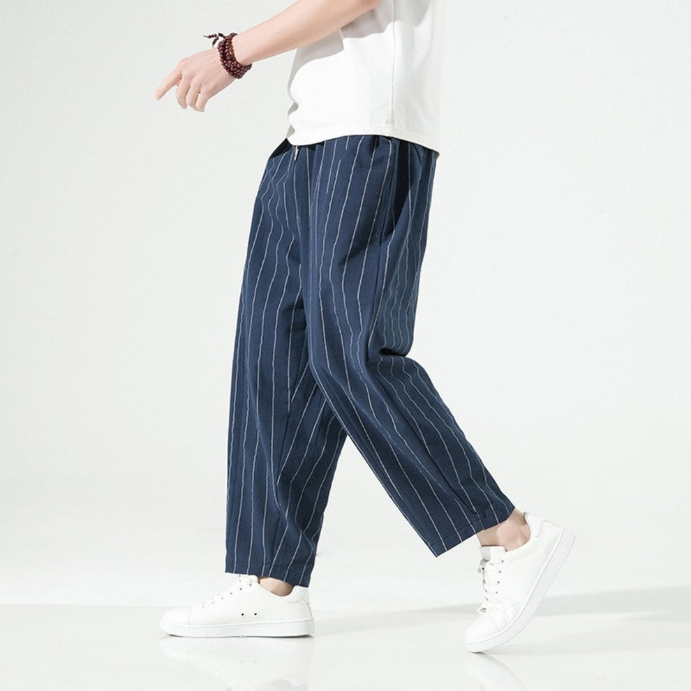 Brodie - Pantalon rayé coupe décontractée