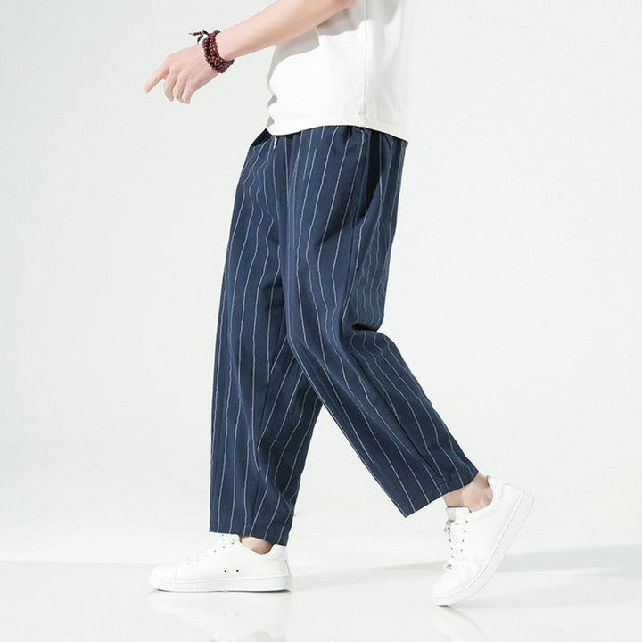 Brodie - Pantalon rayé coupe décontractée