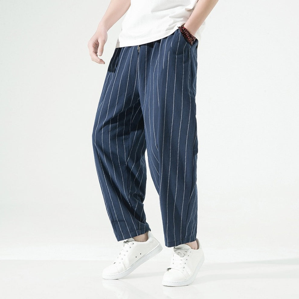 Brodie - Pantalon rayé coupe décontractée