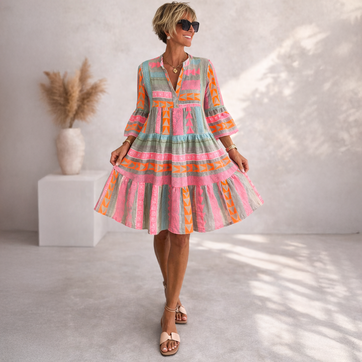 Serenique - Robe midi au toucher doux