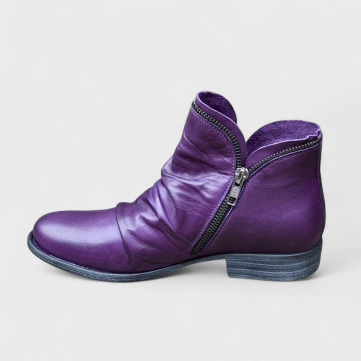 Endora - Bottines raffinées à zip latéral