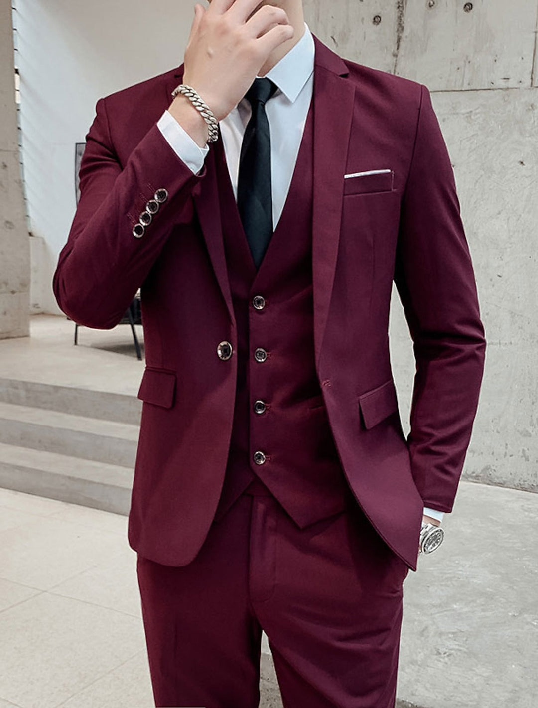 Harcourt - Costume trois-pièces coupe ajustée