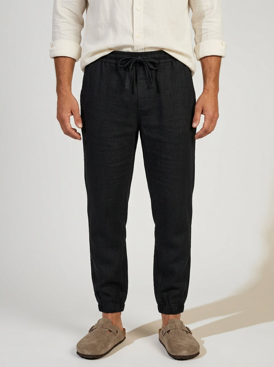 Carrick - Pantalon jogger en lin léger