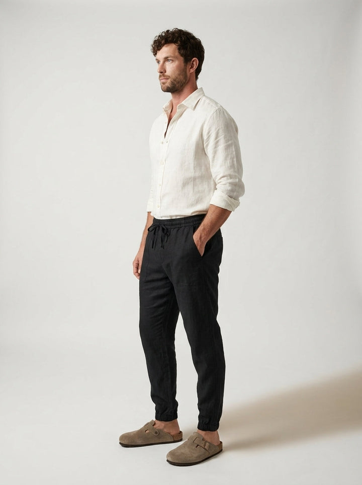 Carrick - Pantalon jogger en lin léger
