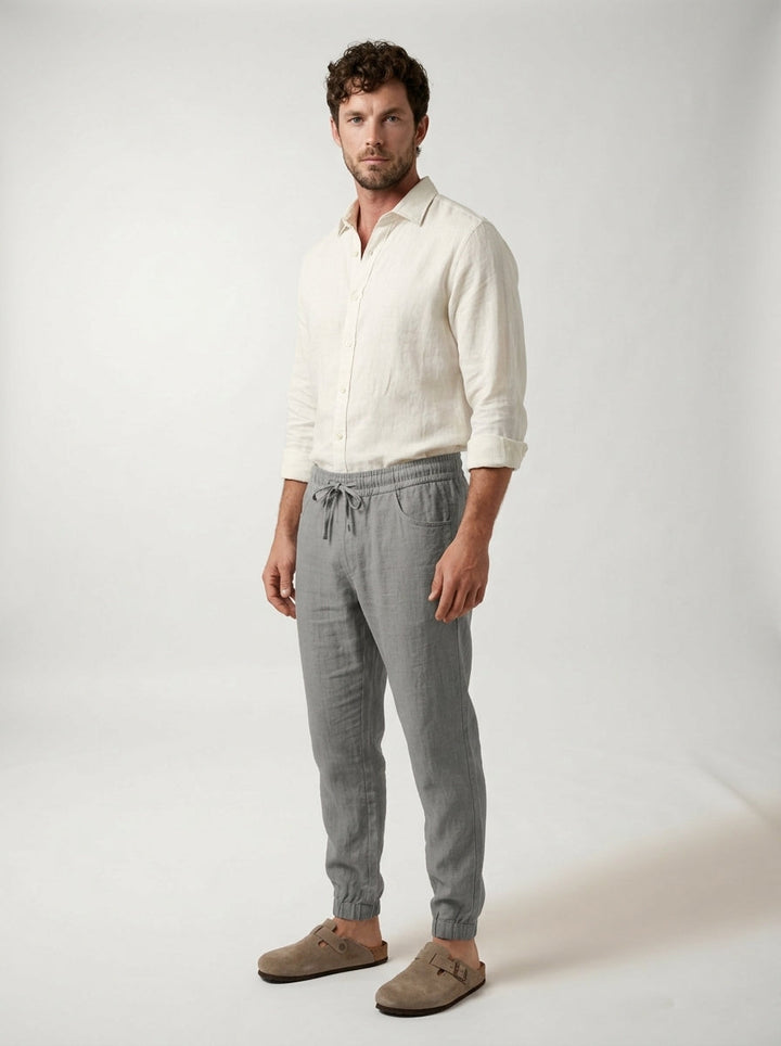 Carrick - Pantalon jogger en lin léger