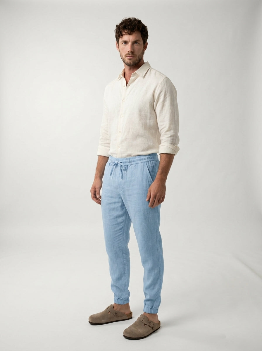 Carrick - Pantalon jogger en lin léger