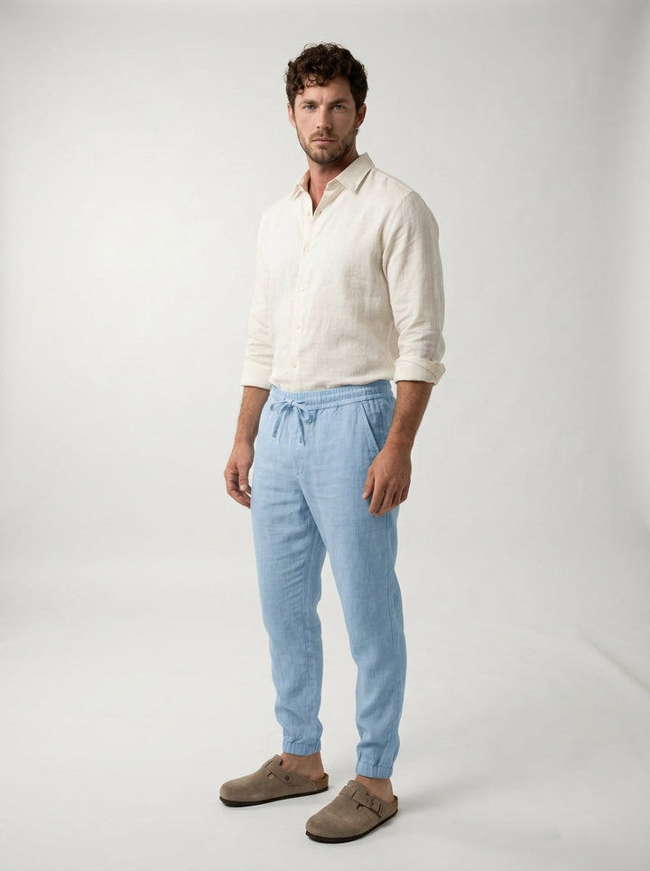 Carrick - Pantalon jogger en lin léger