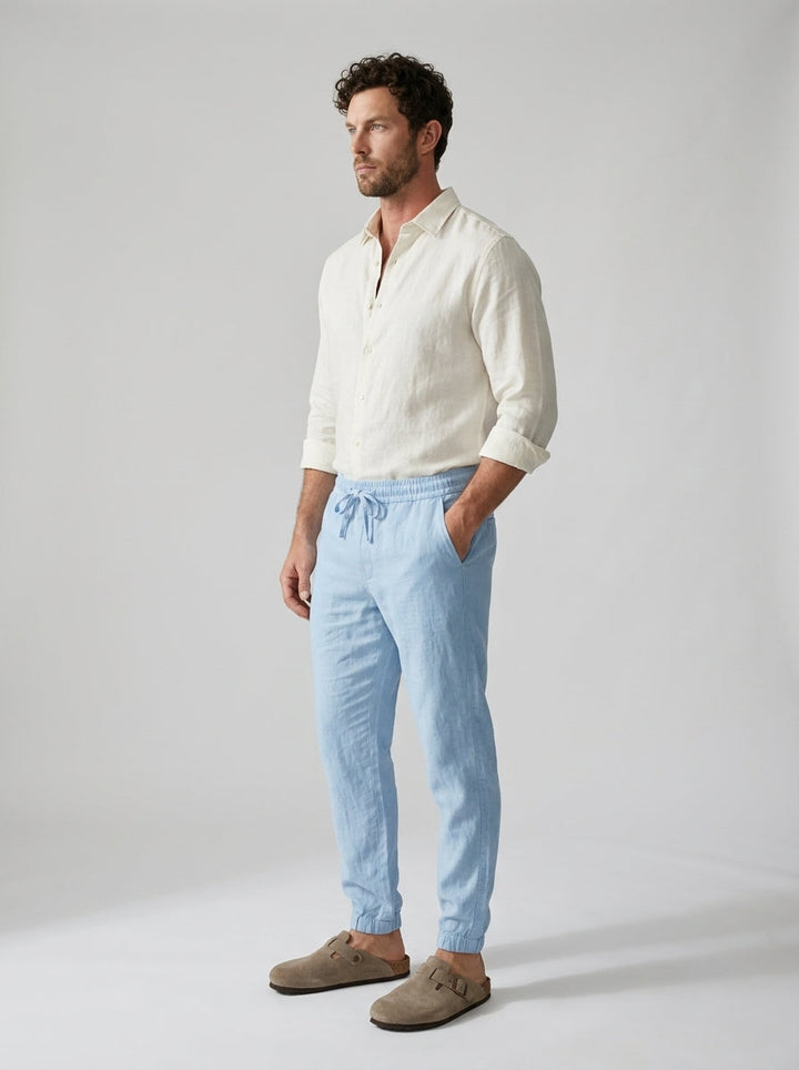 Carrick - Pantalon jogger en lin léger